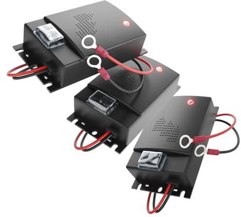 greate. 3X Repelente de martas para Coches con conexión de batería de 12V - trampas para Gatos para el Compartimiento del Motor - Repelente Ratas Coche - Cat Engine