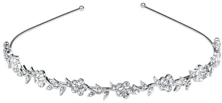 Brautstirnband Hochzeit Haarband Kunstperle Strass, Kommunion-Stirnband für Mädchen und Braut, Braut-Stirnbänder mit Strass-A