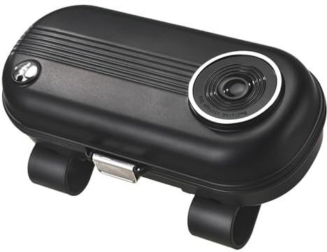 Godneei Brillenhalter FüR Auto Mit Brillenputztuch Sonnenbrillenhalter Auto Doppelter Clip Auf Der RüCkseite Kartenfach Vorhanden Sonnenbrillen Etui Kunststoff Schwarz