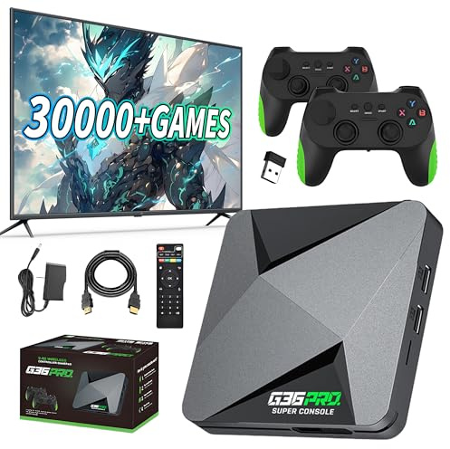 HKOORLAMULS G36 Pro Wireless Console di gioco 64G, Console di gioco retrò precarica 30000+ oltre 50 emulatori,gioco portatile supporto HD 1080P uscita