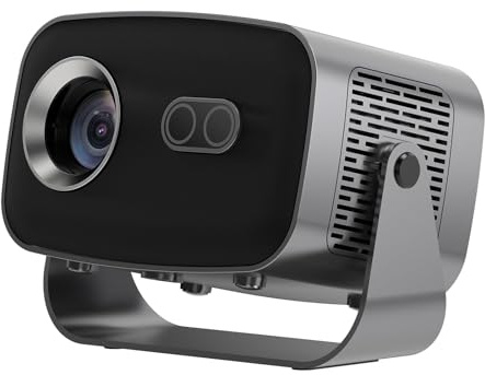 TsoLay Proyector Full HD 720P, Miniproyector Inteligente con Wi-Fi 6 De Doble Banda Y Bluetooth 5.0, Enfoque Eléctrico De 260 ANSI, Corrección Trapezoidal Automática, Rotación De 180°, para Casa