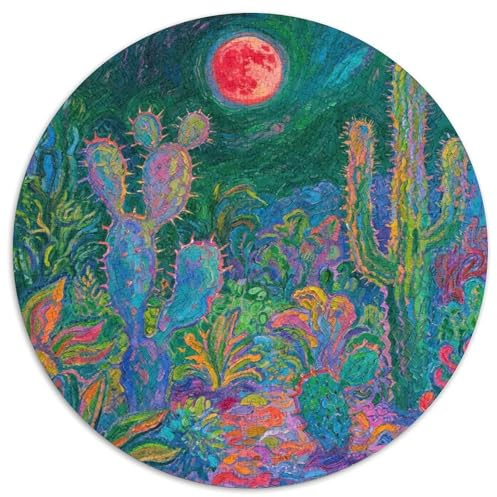 Cactus Puzzle Impossible 1000Pcs Colorful Giardino Decorazione Per La Casa. Rilassamento E Intelligence Per Adulti E Bambini Da 12 Anni 1000pcs (67.5x67.5cm)