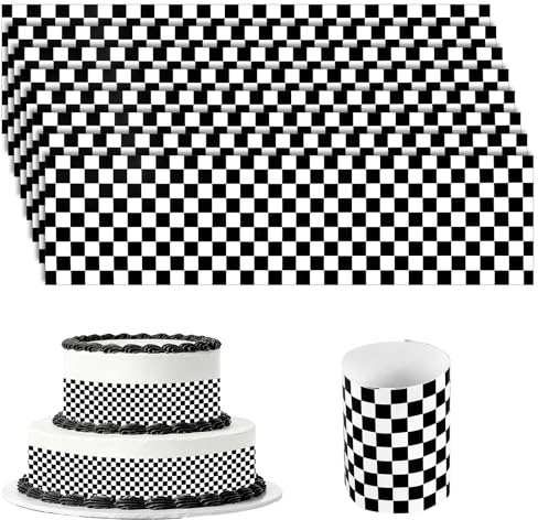 8pcs Bordure de Gâteau Thème des Voitures de Course, Décorations pour Gâteaux d'Anniversaire Thème Voitures Course Décorations Non Comestibles pour Desserts Accessoires Créatifs Fêtes d'Anniversairex