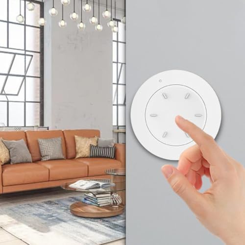FACAIIO Zigbee Intelligenter Drehdimmer Schalter mit Knopfsteuerung, Fernbedienung und Hub-Kompatibilität für Smart Home Beleuchtung