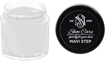 Crème de Cirage Premium - NCS S 1500-N Gris Argent - Soin Nourrissant & Rénovateur de Couleur pour Cuir Lisse par MAVI STEP - 0.34 fl oz / 10 ml