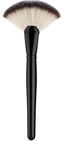 Luxspire - Cepillo profesional, cepillo de abanico, cepillo facial, iluminador para base de maquillaje, polvo blando, cepillo de maquillaje, cosméticos, herramienta de nailon