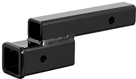 CURT 45797 Trailer Hitch Adapter, 2-Inch Receiver, 2-in Drop or Rise, 7,500 lbs