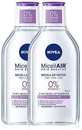 NIVEA Micellair Water Sensitive 400ml, Pack of 2