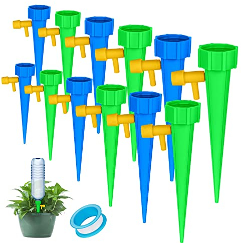 Flintronic 20 Stück Automatisch Bewässerung Set, Automatische Bewässerungssystem, Einstellbar Bewässerungssystem Garten für, Zimmerpflanzen oder Gemüse, Pflanzen Bewässerung Urlaub