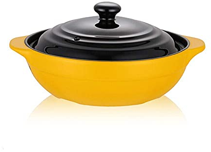 ZAANU Pentole per zuppe, casseruola in ghisa casseruola Smaltata pentola in ghisa Resistente alla Temperatura pentola a Ombra con Coperchio pentola in Pietra stufato pentola per Noodle d