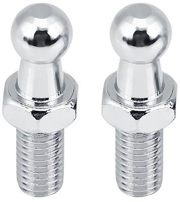 AMZLORD Boule de vérin à gaz – 2 pcs en acier galvanisé Boulon de goujon de boule de voiture M6 10 mm de remplacement pour ressort à gaz