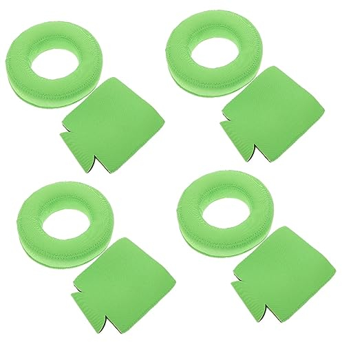 Toyvian 4sätze Neopren Getränkehalter Schwimmender Untersetzer Für Pool Strand Und Spa Für Partys Leicht Und Tragbar Passend Für Standarddosen Und Flaschen Grünes Design
