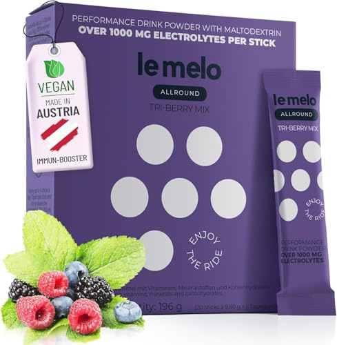 le melo Elektrolytgetränk Allround Berry 20er kalorienarm für Immunsystem