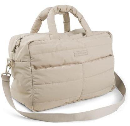 Done by Deer Sac à Langer Bebe Matelassé – Tapis à Langer Pliable Inclus – Grande Capacité 24L – Sangle Réglable, Anses Pratiques et Attaches Poussette – 41 x 21 x 29 cm