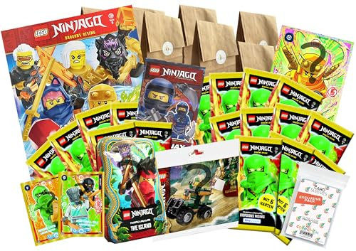 Bundle mit LEGO Ninjago - Der Adventskalender Serie 9 (2024)- 24 tolle Überraschungen DELUXE + Exklusive Collect-it Hüllen