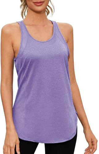 Gyabnw Camiseta Tirantes Mujer Deportiva Sin Mangas Ligera y Transpirable Tops Camisetas Atléticas Mujer Cómoda para Entrenamiento y Ejercicio