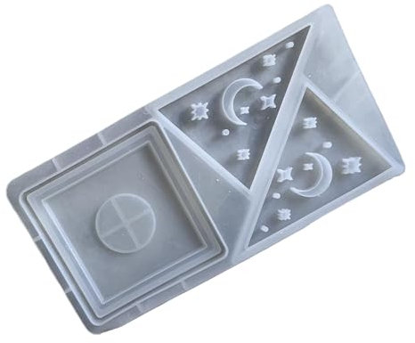 Portacandele in silicone a forma di piramide, stampo per creare decorazioni per ufficio in gesso