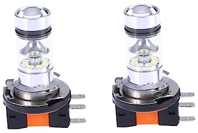 FUNOMOCYA Bombilla Led H15 Para Coche 100w 20 Leds Blanco 2 Unidades Luces Antiniebla y Diurnas Alta Luminosidad 360° Para Uso Prolongado y Reemplazo Directo