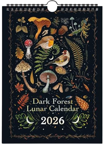 2026 Dark Forest Lunar Calendar, 12 Original Illustrations Drawn Throughout The Year, Colorful Wall Calendar