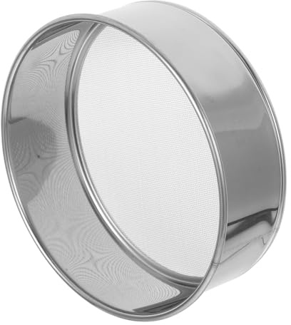 LOLIPPYY Colador de Harina de Acero Inoxidable Malla Fina para Repostería Portátil y Fácil de Limpiar Filtro de Cocina Pequeño para Uso Doméstico y Profesional
