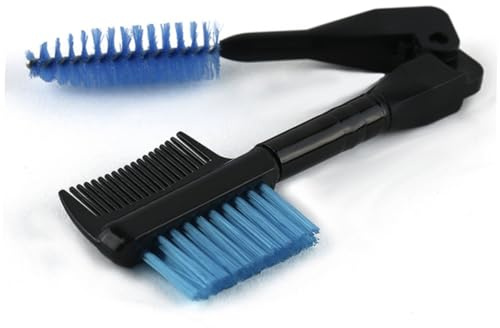 FOMIYES Pennello per Sopracciglia a Doppia Estremità Setole Angolate in Plastica Leggera per Make-up Sopracciglia Professionale Applicatore Mascara Colore Casuale