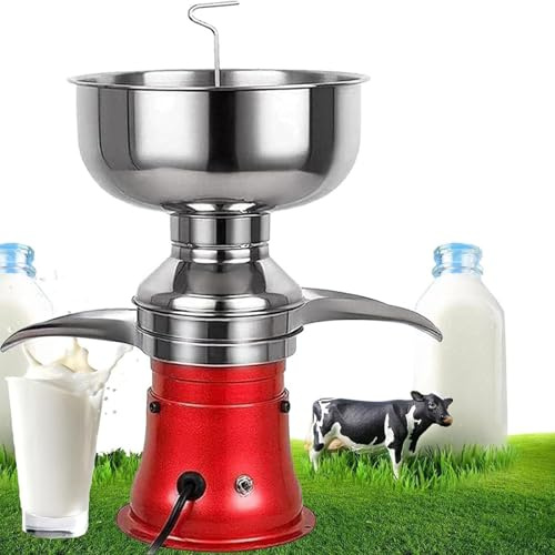 KJZQXYX Séparateur électrique de crème fraîche, 50 L/H Séparateur de crème et beurre centrifuge, pour transformer le lait entier cru en lait écrémé