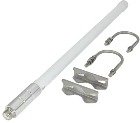 Lonrtesw 144/430MHz VHF Antenna in Fibra di Vetro SO239 Base Radio Mobile Omnidirezionale per Ricetrasmettitore Radio Ham