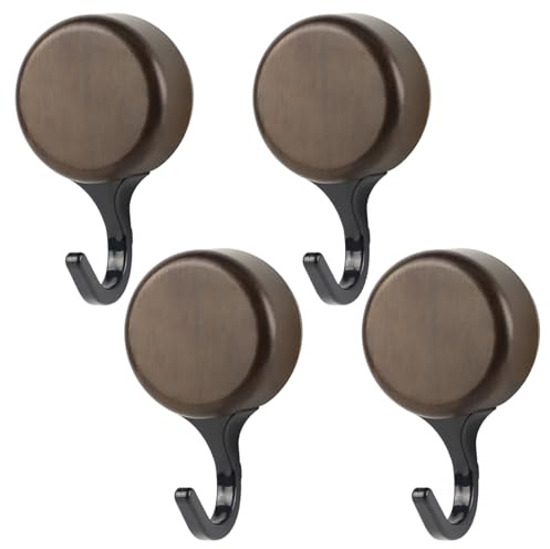 RoxNvm Ganci a Ventosa Super Resistenti, 2 Pezzi Gancio Ventosa Plastica, Ganci Ventosas Bagno Extra Forte, Appendi Asciugamani Bagno Ventosas per Cucina Ufficio Camera (Marrone)
