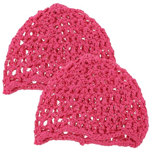 Mobestech Gorros de Malla de Nylon para Dormir Mujer 2 Piezas Diseño Elegante Cómodo Protección del Cabello Adecuado para Uso Nocturno