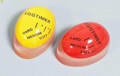 4-delad pekare för hårdkokta ägg, exakt mognadskontroll, observationstimer för röd kärna, vattenpasserade ägg och helt kokta ägg.