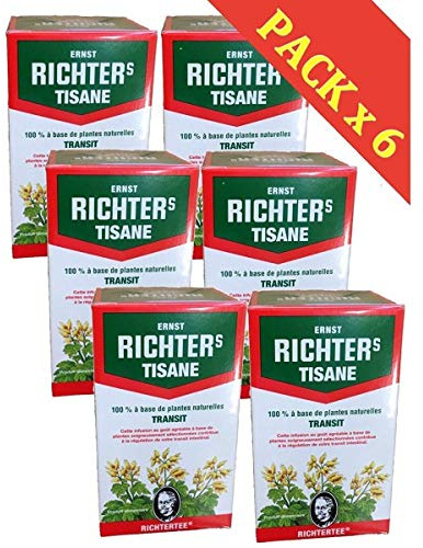 Tisane Ernst Richter Special Transit Lot De 6 Boîtes De 20 Infusions