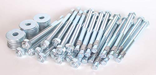 20 x Bolzenanker M12 175/255 mm Holzbau DIN 7094 Schwerlastdübel Schwerlastanker Anker Dübel Blitzanker verzinkt