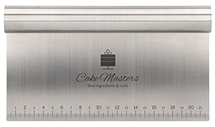 Pati-Versand Cake-Masters Bankschaber, Schaber, Schokoladenschaber, Edelstahl, 22cm