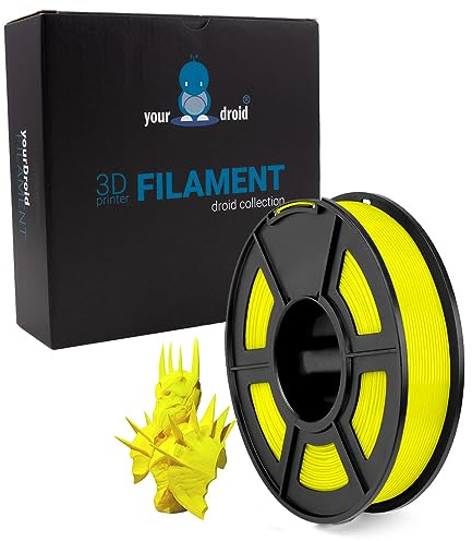 yourDroid TPU Filament Gelb 1.75mm 500g 3D-Drucker