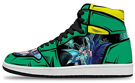 IMG_8827.JPG.JPG Zapatos de hombre y mujer Moda Cool Animation Printing Custom High Top Transpirable Zapatos de baloncesto Animación con cordones Arte al aire libre Zapatos para correr, color, 38 2 3