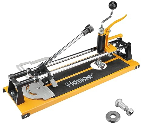 Hoteche 400MM Manuelle Fliesenschneider 3-in-1 Professionelle Porzellan Keramik Fliesenschneider mit Hartmetall Scoring Rad und verchromten festen Schienen