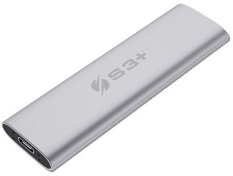 S3+ Zenith PRO SSD externo de 2 TB portátil | Memoria externa para PC PS4, Xbox, MAC y Linux, disco externo de estado sólido SSD ultra rápido con USB-C 3.2 Gen 2 | OTG | Carcasa de aluminio antigolpes