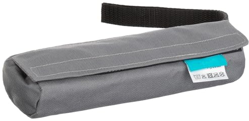 Brandsseller Bolsa de comida para perros aprox. 22 cm, diámetro de 6 cm, bolsa de apportierbeutel Futterdummy Futtertasche Hundetraining gris