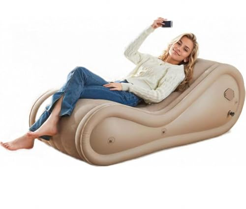 BesBet Aufblasbarer Sessel Wasserdicht -ShaF8Y White Sofa0730