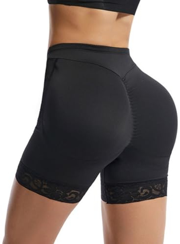 SUIUOI Mujer Braguitas Moldeadoras Bragas,Push Up Body Shaper Ropa Interior Braga Faja Reductora Abdomen Levanta Glúteos sin Costura en Encaje Cintura Alta Control de Barriga Shapewear Lenceria