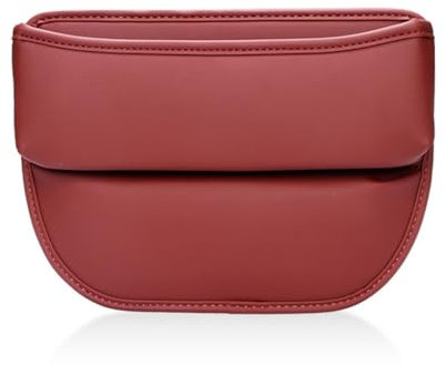 Autositz Lückenfüller Organizer aus Leder für Vordersitz, Multifunktionale Aufbewahrungstasche mit USB-Ladeanschluss, für BMW 2 Series 218i 220i 220d M235i,E Red