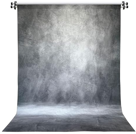 Abstract Gray Professional 8x10ft / 2.4x3m Photography Backdrop for Portrait Photo Props Booth Background Photoshoot Studio with Ployester Fabric Roller Pocket on Top