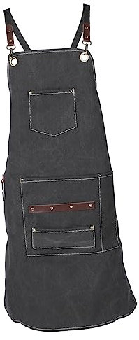 CIYODO Arbeitsschürze für Friseure Multifunktionale Schürze mit Taschen für Damen und Herren Verstellbar Pflegeleichtes Material für Haarstylisten und Friseure