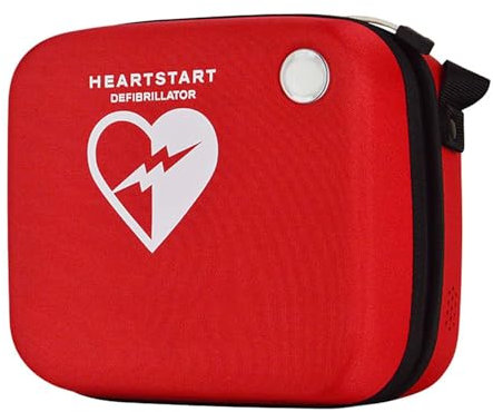 COYEUX Sac de Rangement AED Defibrillateur, conteneur de défibrillateur Portable, avec Trou de Signal de télécommande, Symbole croisé accrocheur, adapté à la série AED120p