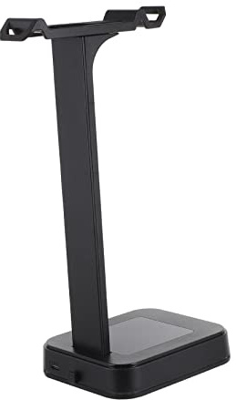 Lurrose USB Headphone Display Holder Multi Functional Headset Stand with Elegant Design for Organizing Gaming Space and Keeping Headphones Tidy