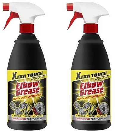 SAVING HUB Elbow Grease Heavy Duty Degreaser 1L Powerful Industrial Strength Cleaner Removes Tough Grease Oil Grime for Metal Plastic Tools Kitchen Garage Workshop Surfaces Fast Effective Cleaning (2)