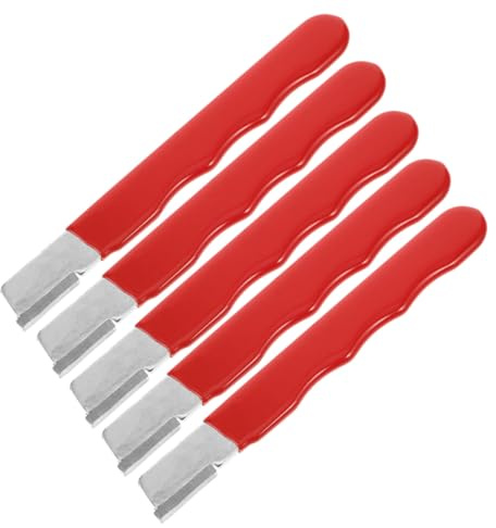 HONITANO 5 Pièces Aiguiseur de Couteaux Multifonction pour Jardin et Cuisine Pierre à Aiguiser Compacte pour Ciseaux Sécateurs et Lames Affûtage Rapide et Outil Portable Polyvalent pour