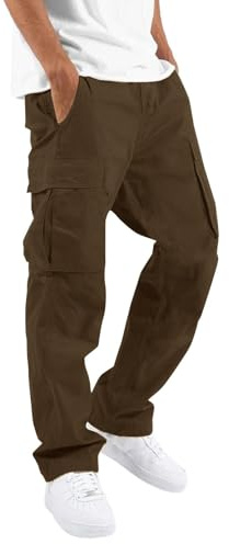 Pantaloni Uomo Tattici Leggeri Ad Asciugatura Rapida,Pantaloni Cargo Uomo da Lavoro Moto Invernali Impermeabili Pantalone con Molte Tasche per Moto Equitazione Escursionismo Pantaloni Eleganti Uomo