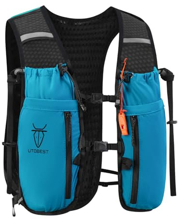 UTOBEST Laufweste, 10 l, funktionelle Trinkweste für Damen und Herren, leicht, verstellbar, für Marathon, Laufen, Wandern, Angeln