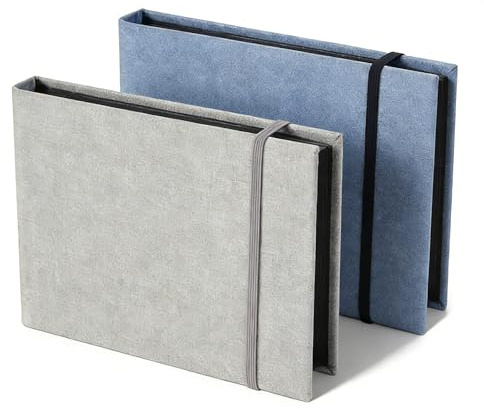 2 Pack Small Photo Album 6x4, 200 Pages Photo Album Books, Little Portable Memory Book with Linen Cover for Baby Wedding Holiday Family Birthday Travel